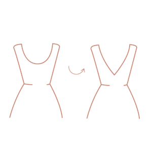 Changement de décolleté