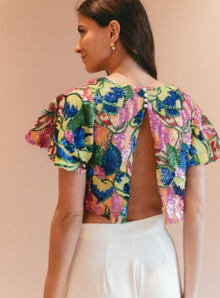 blouse sequins de mariées Ava - madame a dit oui