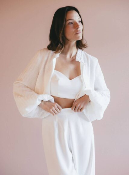 Chaqueta Josepha de crepé - Madame a dit oui