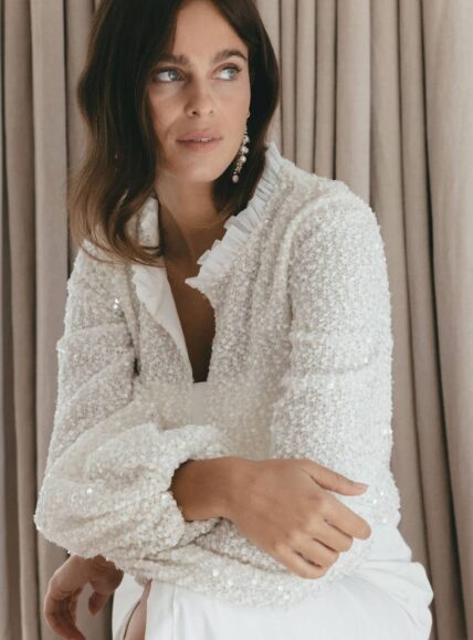 Chaqueta de boda Josepha con lentejuelas - Madame a dit oui